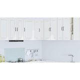 Wall Corner Cabinet PORTO High Gloss White 57 x 57 x 80 cm