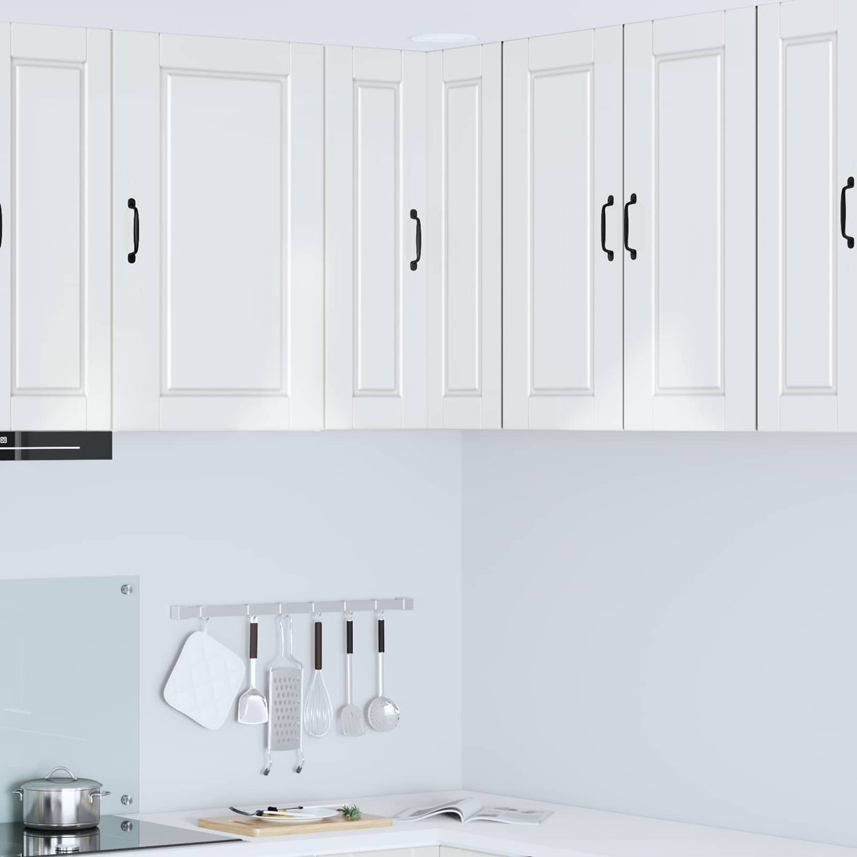 Kitchen Cabinet with Shelf High Gloss White 57 x 57 x 80 cm