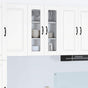 Wall Glass Cabinet PORTO White 60 x 31 x 80 cm Engineered Wood