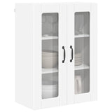 Wall Glass Cabinet PORTO White 60 x 31 x 80 cm Engineered Wood - Side View