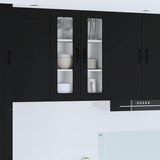 Kitchen Wall Cabinet Black 60 x 31 x 80 cm Engineered Wood