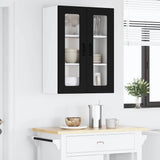 Kitchen Wall Cabinet Black 60 x 31 x 80 cm Engineered Wood - Top-Down View