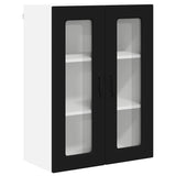 Kitchen Wall Cabinet Black 60 x 31 x 80 cm Engineered Wood - Front View