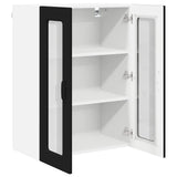 Kitchen Wall Cabinet Black 60 x 31 x 80 cm Engineered Wood - 45-Degree Angle