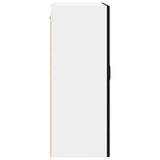 Wall Glass Cabinet PORTO Black 60 x 31 x 80 cm Engineered Wood