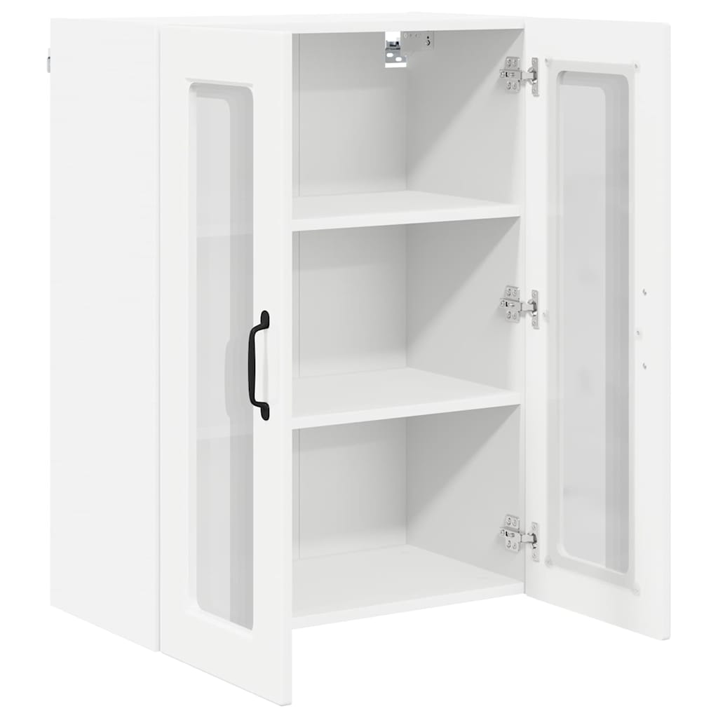Kitchen Wall Cabinet with Door High Gloss White 60 x 31 x 80 cm