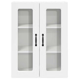 Kitchen Wall Cabinet with Door High Gloss White 60 x 31 x 80 cm - Rear View