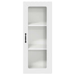 Wall Glass Cabinet PORTO White 40 x 31 x 100 cm Engineered Wood