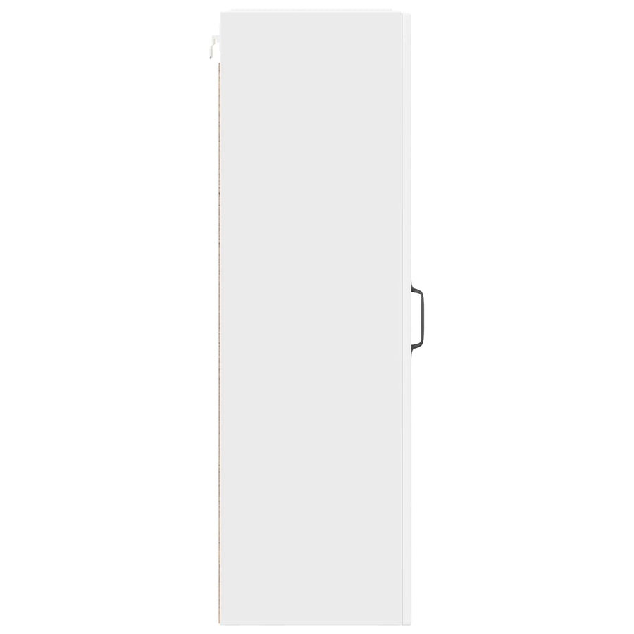 Wall Glass Cabinet PORTO White 40 x 31 x 100 cm Engineered Wood