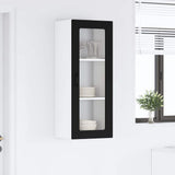 Kitchen Wall Cabinet Black 40 x 31 x 100 cm Engineered Wood - Top-Down View