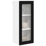 Kitchen Wall Cabinet Black 40 x 31 x 100 cm Engineered Wood - Side View