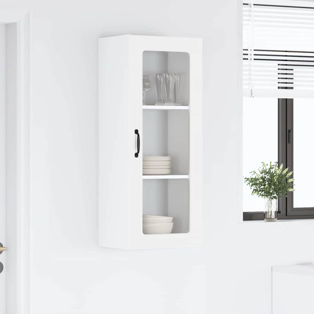 Kitchen Wall Cabinet High Gloss White 40 x 31 x 100 cm