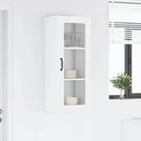 Kitchen Wall Cabinet High Gloss White 40 x 31 x 100 cm - Top-Down View