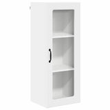 Kitchen Wall Cabinet High Gloss White 40 x 31 x 100 cm - Front View