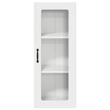 Kitchen Wall Cabinet High Gloss White 40 x 31 x 100 cm - Rear View