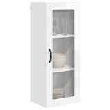 Wall Glass Cabinet PORTO High Gloss White 40 x 31 x 100 cm