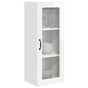 Wall Glass Cabinet PORTO High Gloss White 40 x 31 x 100 cm