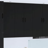 Kitchen Wall Cabinet Black 30 x 31 x 100 cm Engineered Wood