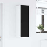 Kitchen Wall Cabinet Black 30 x 31 x 100 cm Engineered Wood - Top-Down View