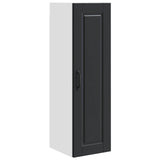 Wall Cabinet PORTO Black 30 x 31 x 100 cm Engineered Wood - Front View
