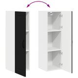 Kitchen Wall Cabinet Black 30 x 31 x 100 cm Engineered Wood - Extra Image
