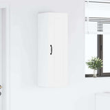 Kitchen Wall Cabinet High Gloss White 30 x 31 x 100 cm - Top-Down View