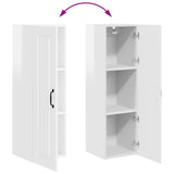 Wall Cabinet PORTO High Gloss White 30 x 31 x 100 cm - Extra Image