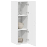Kitchen Wall Cabinet High Gloss White 30 x 31 x 100 cm - Side View