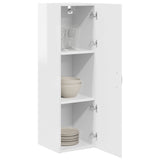 Wall Cabinet PORTO High Gloss White 30 x 31 x 100 cm - Side View