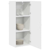 Kitchen Wall Cabinet White 40 x 31 x 100 cm Engineered Wood - Side View