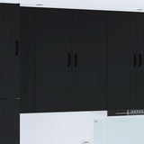 Kitchen Wall Cabinet Black 40 x 31 x 100 cm Engineered Wood