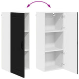 Kitchen Wall Cabinet Black 40 x 31 x 100 cm Engineered Wood - Extra Image