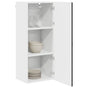 Wall Cabinet PORTO Black 40 x 31 x 100 cm Engineered Wood