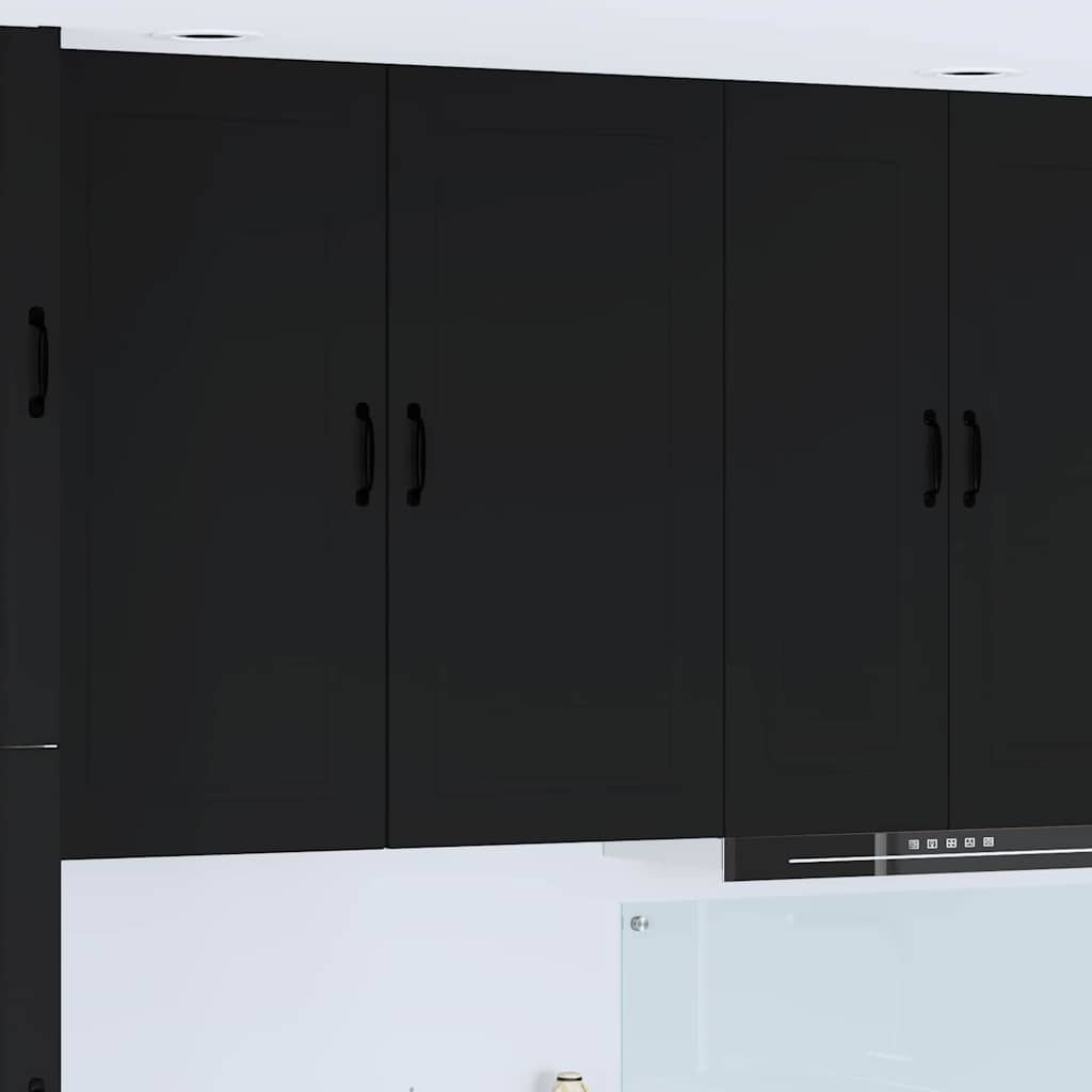 Kitchen Wall Cabinet Black 50 x 31 x 100 cm Engineered Wood