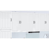 Wall Cabinet PORTO High Gloss White 50 x 31 x 100 cm - Extra Image