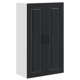 Wall Cabinet PORTO Black 60 x 31 x 100 cm Engineered Wood