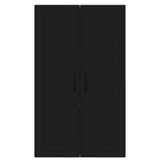 Kitchen Wall Cabinet Black 60 x 31 x 100 cm Engineered Wood - Rear View