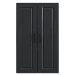 Wall Cabinet PORTO Black 60 x 31 x 100 cm Engineered Wood