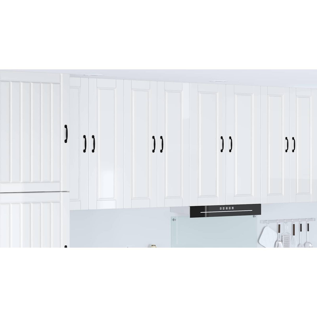 Wall Cabinet PORTO High Gloss White 60 x 31 x 100 cm