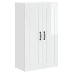 Wall Cabinet PORTO High Gloss White 60 x 31 x 100 cm