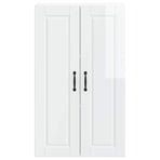 Wall Cabinet PORTO High Gloss White 60 x 31 x 100 cm