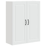 Wall Cabinet PORTO White 80 x 31 x 100 cm Engineered Wood - Front View