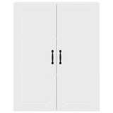 Kitchen Wall Cabinet White 80 x 31 x 100 cm Engineered Wood - Rear View