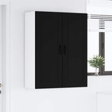Kitchen Wall Cabinet Black 80 x 31 x 100 cm Engineered Wood - Top-Down View