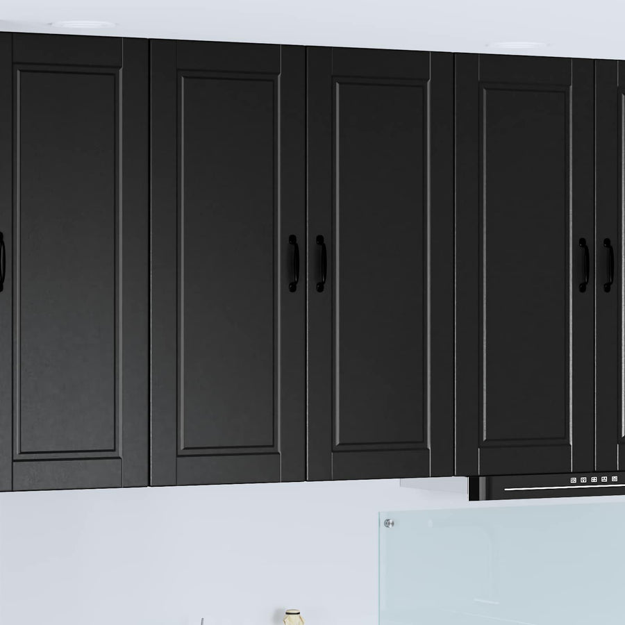 Wall Cabinet PORTO Black 80 x 31 x 100 cm Engineered Wood