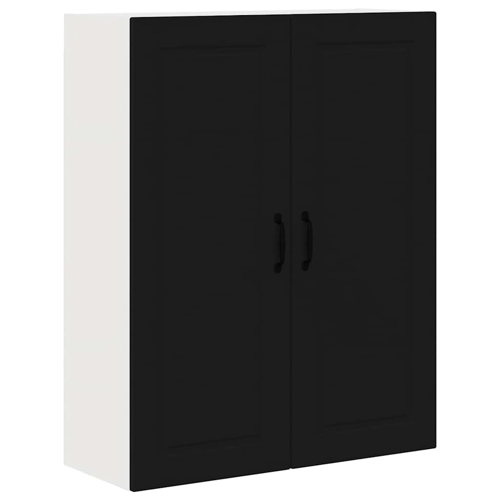 Kitchen Wall Cabinet Black 80 x 31 x 100 cm Engineered Wood