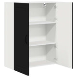 Kitchen Wall Cabinet Black 80 x 31 x 100 cm Engineered Wood - 45-Degree Angle
