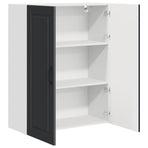 Wall Cabinet PORTO Black 80 x 31 x 100 cm Engineered Wood