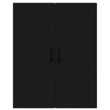 Kitchen Wall Cabinet Black 80 x 31 x 100 cm Engineered Wood - Rear View