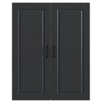 Wall Cabinet PORTO Black 80 x 31 x 100 cm Engineered Wood